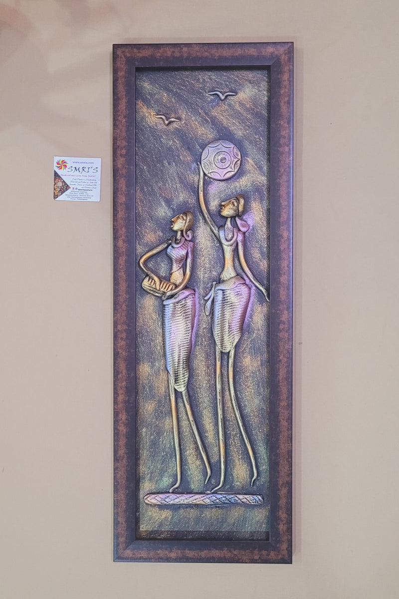 Mural Art Frame Metallic Craft Indian Handicrafts tribal art