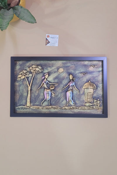 Mural Art Frame Metallic Craft Indian Handicrafts tribal art