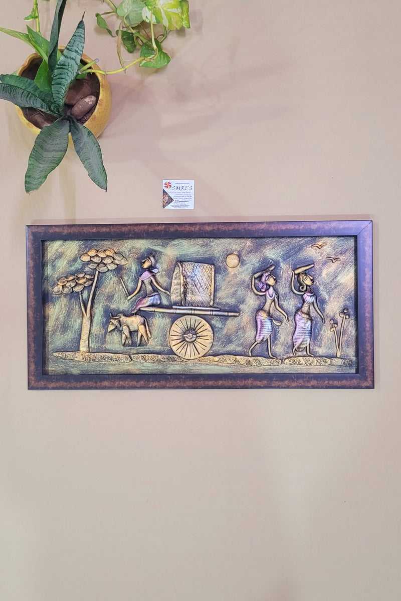 Mural Art Frame Metallic Craft Indian Handicrafts tribal art