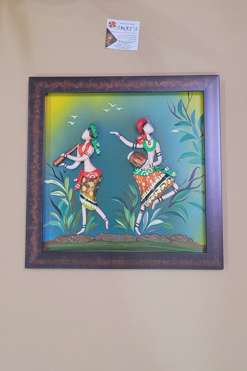 Mural Frame Colorful Craft Indian Handicrafts tribal art