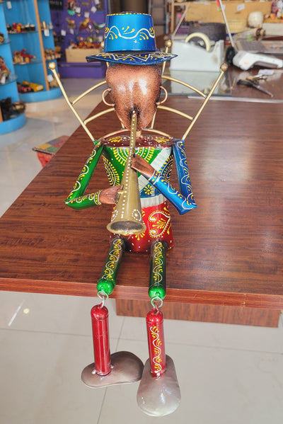 Musician Man with Trumpet movable legs Table Decor