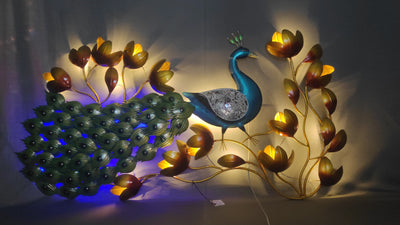 Peacock Horizontal 64 inch * 34 Inch 5 feet with LED