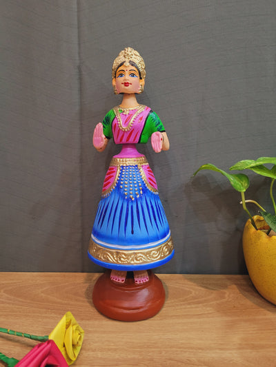 Dancing Doll Paper Mache Thanjavur Thalayattu Bommai