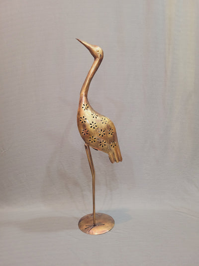 Swan Statue T.light holder Neck Up candle holder Show piece iron (30 H, 6 L, 6 W) Inches