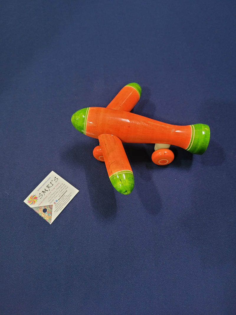Wooden Aeroplane childrens Kids toys show piece showpiece