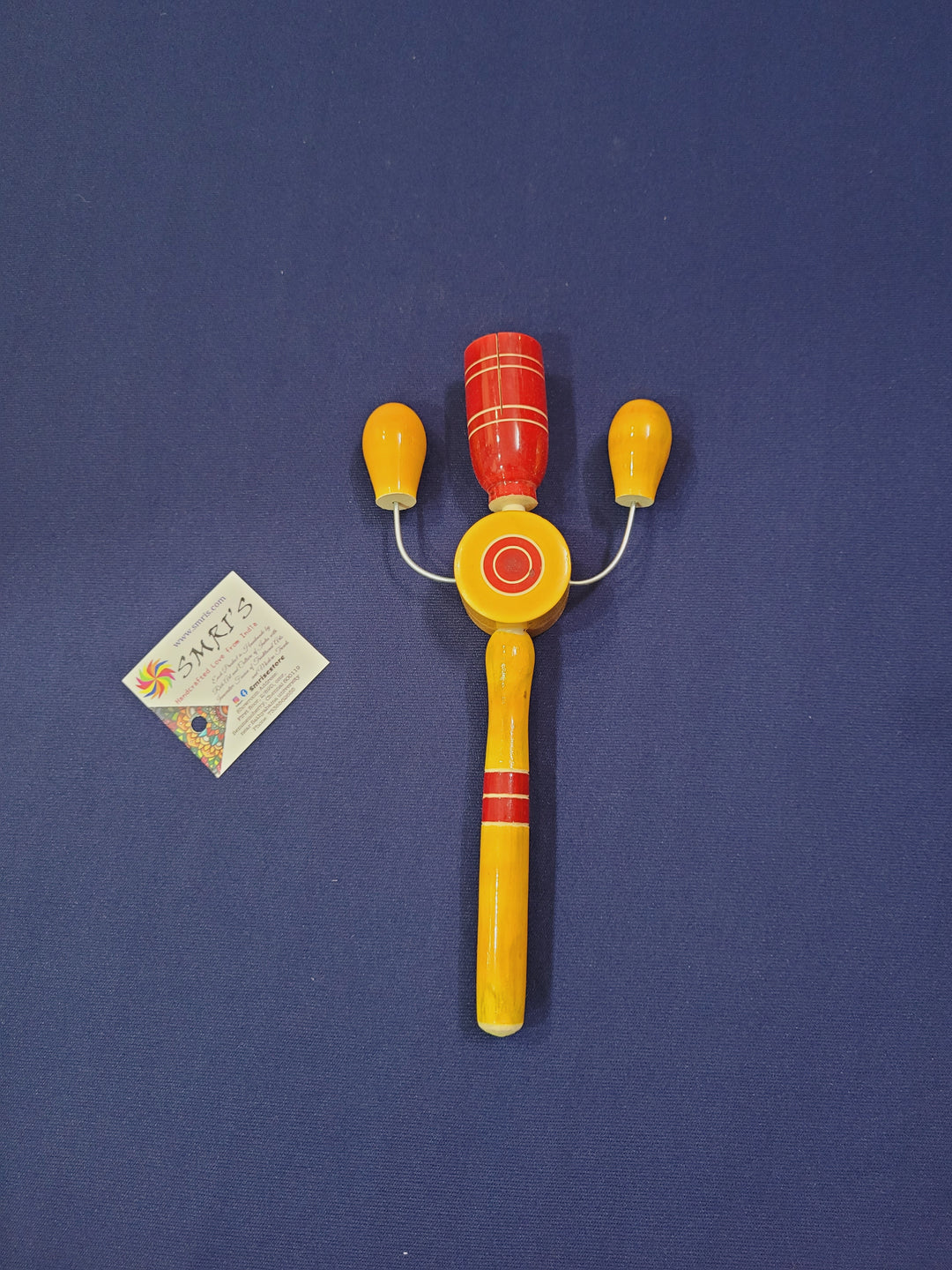 Wooden Baby rattle Tic Tic Special organic coloured Indian handmade toys for baby