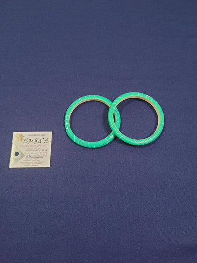 Wooden Bangles Green (2.4)