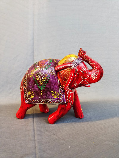 Wooden Elephant hand painted indian handicrafts Home decor