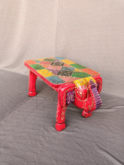 Wooden Elephant Bench indian handicrafts Home decor