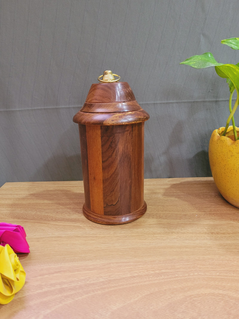 Wooden Post office Box Money Bank indian handicrafts seesham wood kids money box  / adults ( 8 H * 8 L * 4 W ) Inches