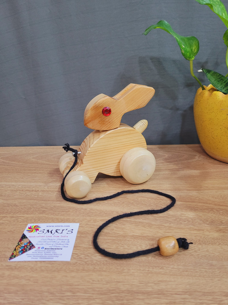 Wooden Rabbit (5.5H * 3.5L * 5.5W) inches Wooden eco friendly Toys for kids and toodlers