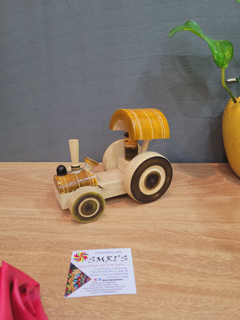 Wooden Toy Tractor Natural colored Kids return gifts
