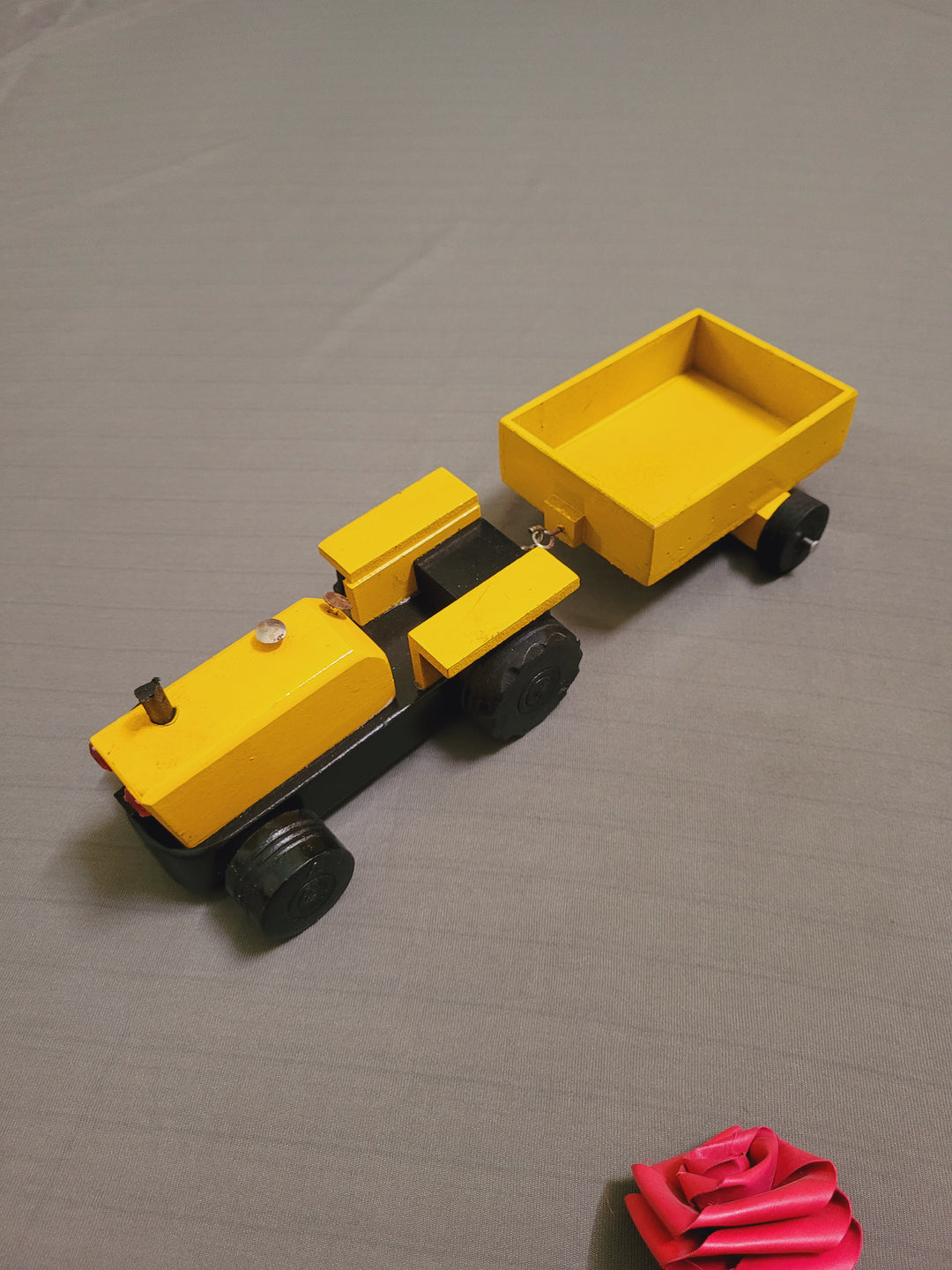 Wooden Tractor trolley inches Wooden eco friendly  Toys for kids